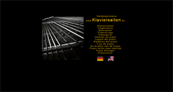 Desktop Screenshot of klaviersaiten.de